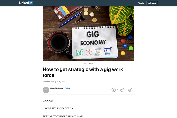 How to get strategic with a gig work force