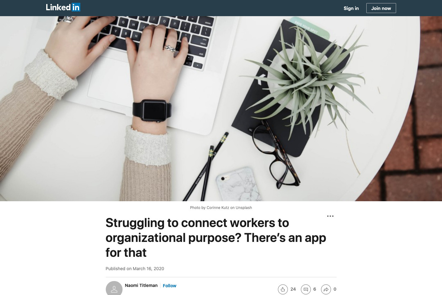Struggling to connect workers to organizational purpose? There’s an app for that